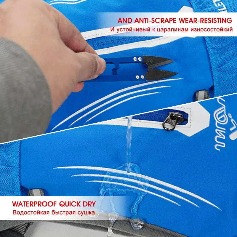 Мужской женский мужской нейлоновый жилет рюкзак для бега 190 г ультралегкий