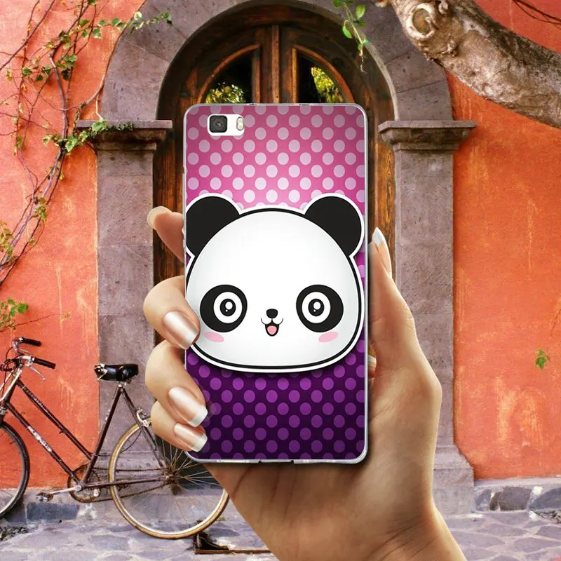 Cute Cartoon Panda Soft TPU Mobile Phone Case Bags for Huawei P8 P9 P10 P20 P30 Honor 7 7X 7A 9 10 Mate Pro Lite Shell | Мобильные