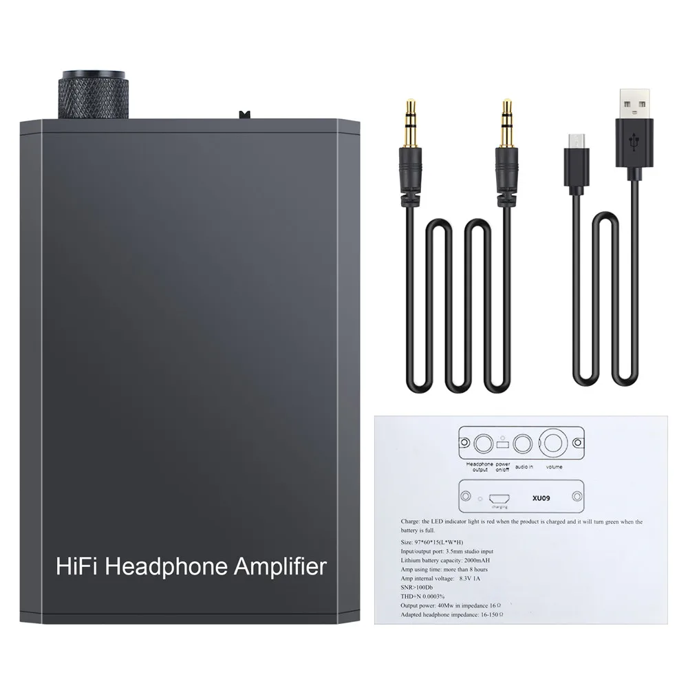 Мини Hi Fi наушники LiNKFOR усилитель для наушников портативный басов без шума аудио