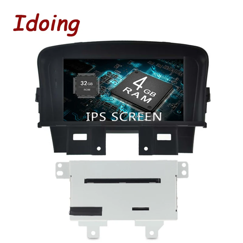 Автомобильный мультимедийный плеер Idoing 7 дюймов 4 Гб + 32 ГБ 8 ядер 2Din IPS экран для