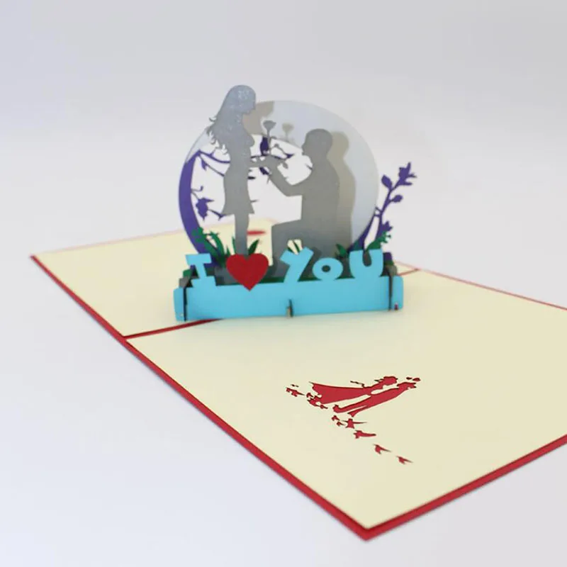 3D высокое качество ручной работы День Святого Валентина мальчик шоу любовь