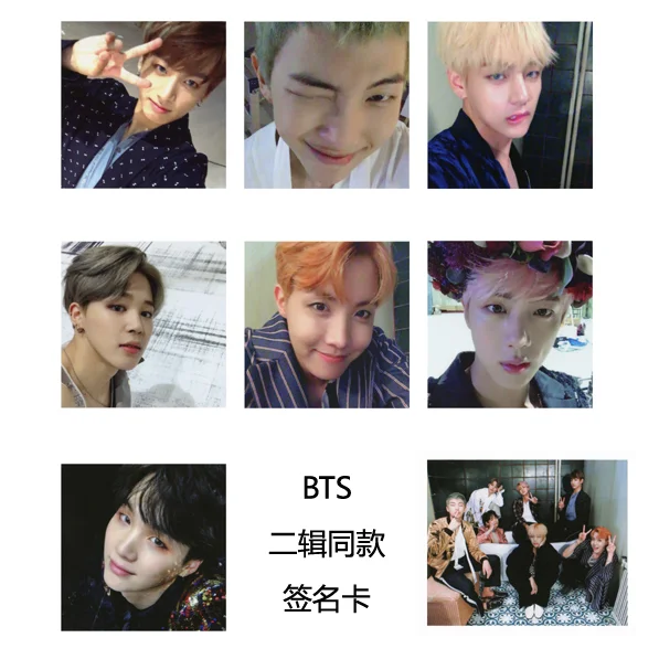 Новый kpop BTS Bangtan мальчики нормальный альбома крылья мини фото же набор из 8