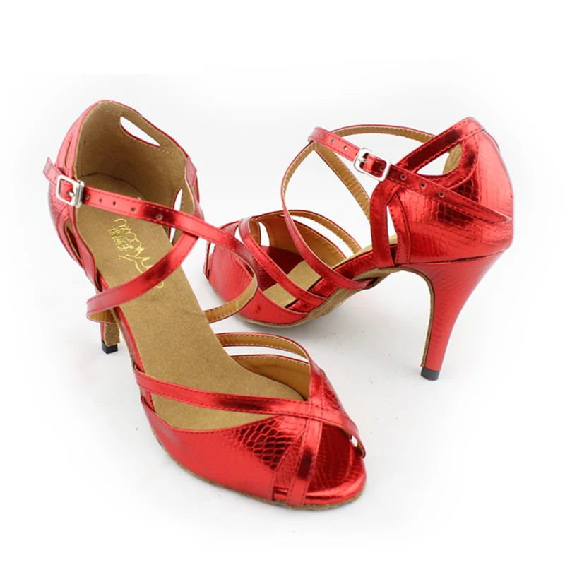 Танцевальная обувь для бальных танцев танцевальная из Искусственной Змеиной