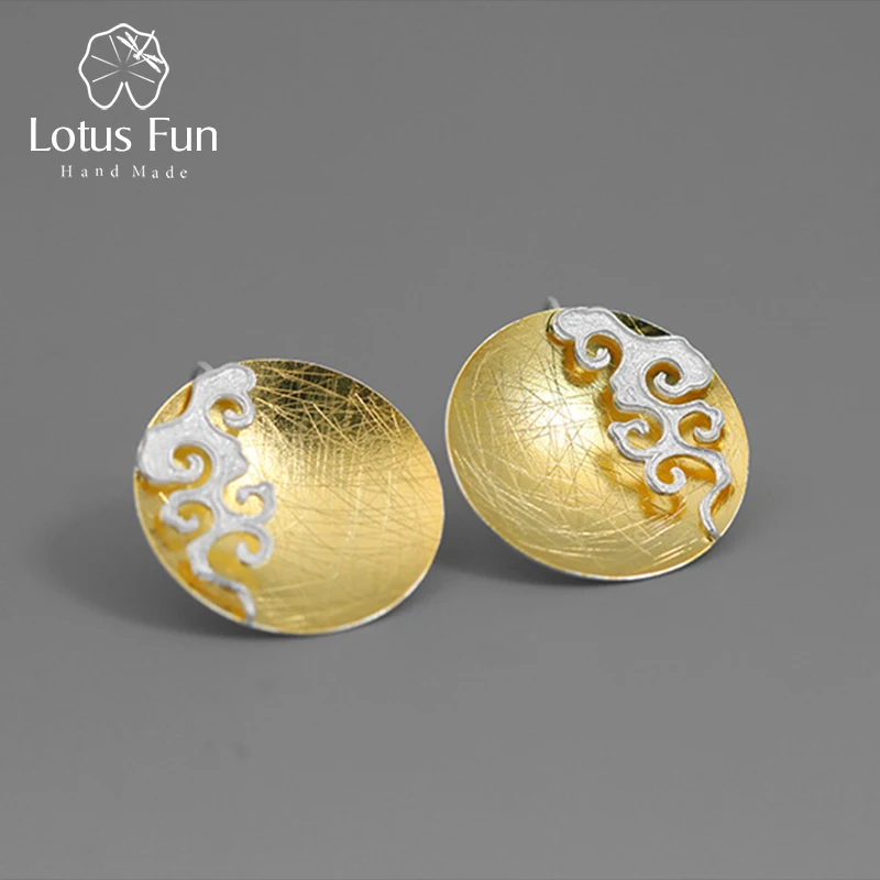 Lotus весело Настоящее 925 пробы серебро ручной работы ювелирные украшения