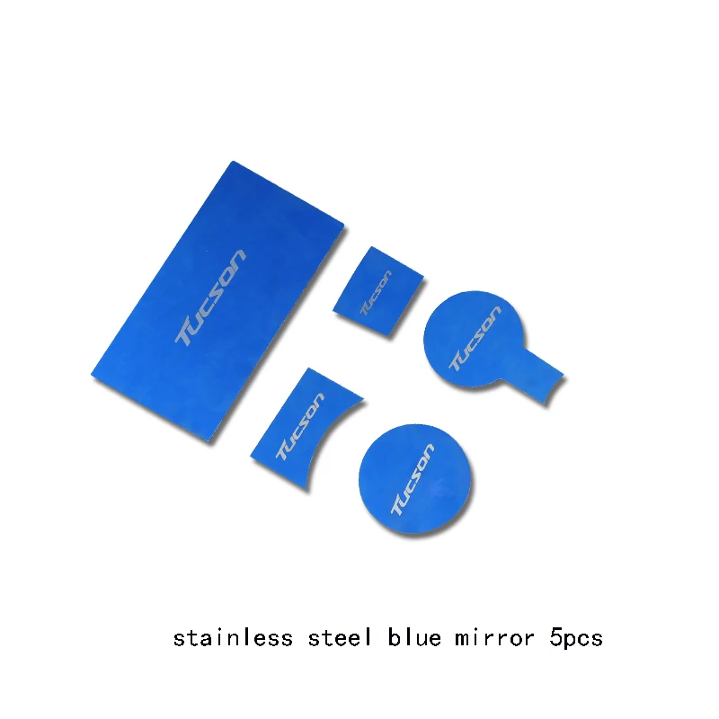 steel blue 5pcs Средний контрольный панель украшения шестерни положение чашки воды панель украшения блесток украшение интерьера для hyundai Tucson - Цвет: steel blue 5pcs