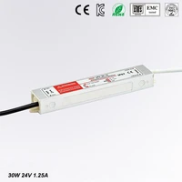 dc 24v 30w ip67 waterproof led driveroutdoor use for led strip power supply lighting transformerpower adapterfree shipping