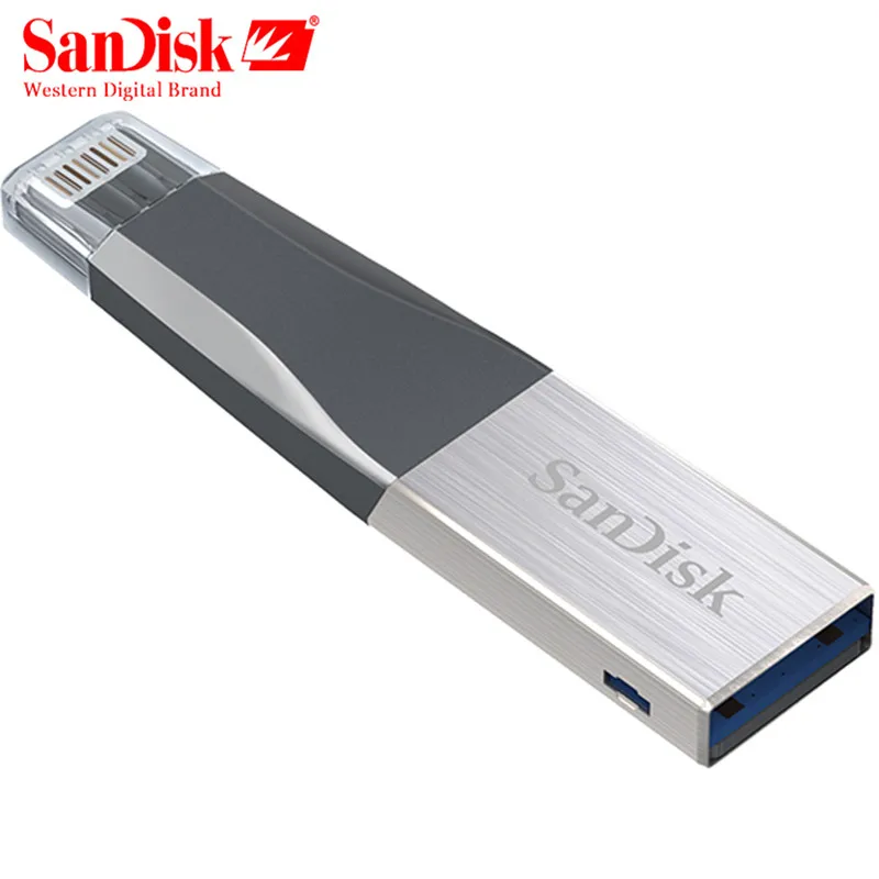 SanDisk usb флэш накопитель 16 ГБ 32 mfi контроллеров USB 3.0 OTG 64 128 memory stick 90 МБ/с. флешки для