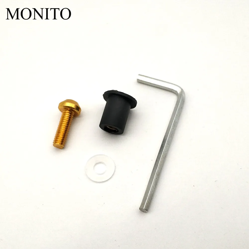 10 шт. Комплект болтов для ветрового стекла YAMAHA YZF R15 R25 R125 R1 600R R1M R1S YZF600R LS|Накладки и