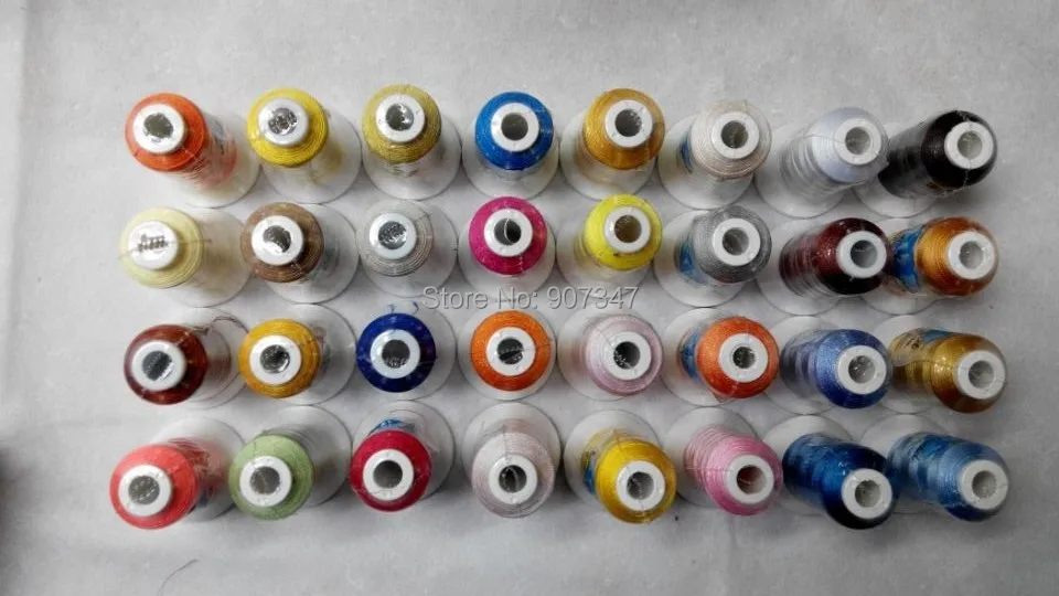 63 шт. конусные нитки для машинной вышивки Brother colors 500 м|machine embroidery thread|embroidery threadcone