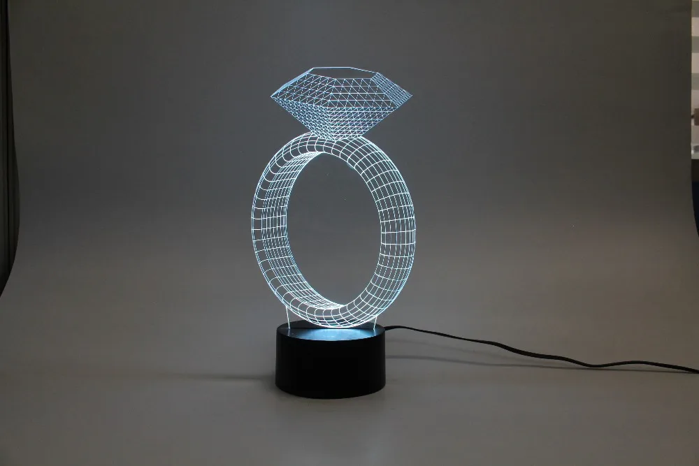 Светодиодный ночник 3D зеркальный светильник забасветильник для маленькой