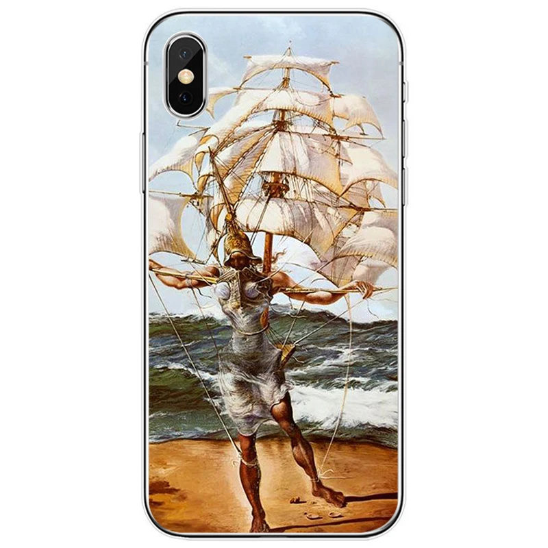 Мягкий силиконовый чехол для телефона Сальвадора Дали iPhone 6 6plus 7 8 plus 5 5S 5C SE X XS XR Max |