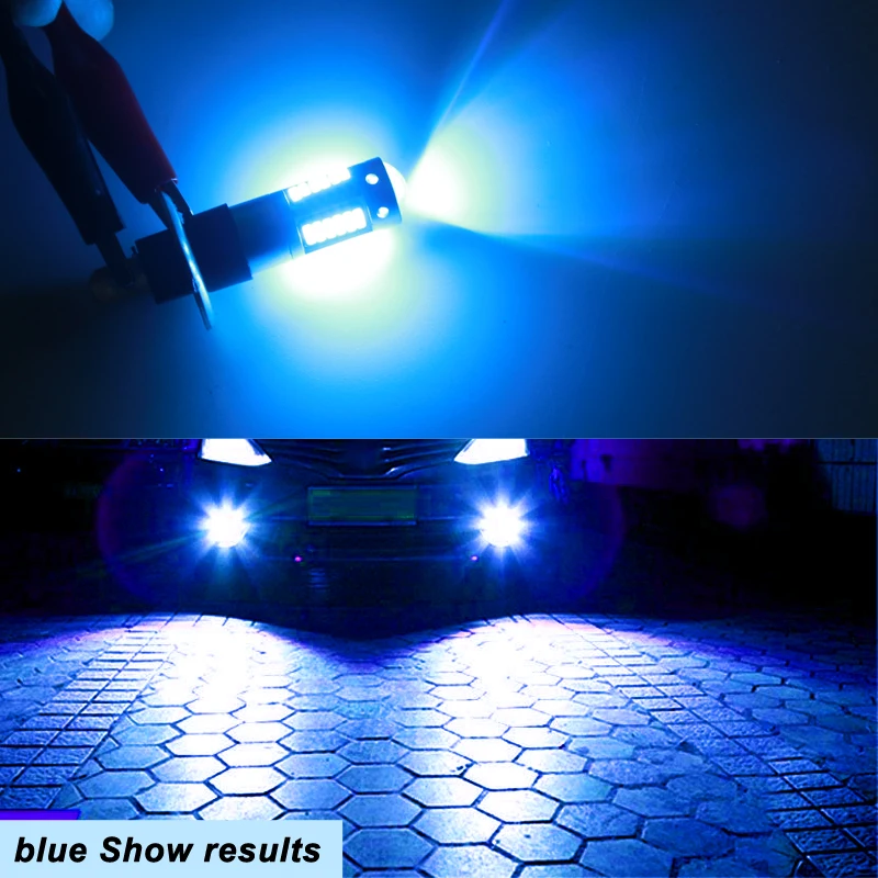Gzkafolee лампы для автомобильных фар h1 светодиодные 4014 30 SMD цвет белый красный