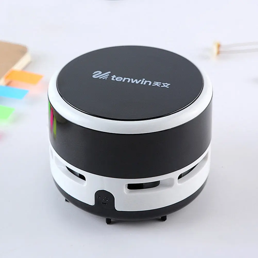 Мини пылесос офисный стол пыль домашний стол уборочная машина Настольный пылесос - Цвет: Черный