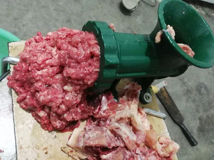 22 Чугунная Ручка Рабочая Мясорубка аппарат для измельчения наполнителя колбасы ручная кухонная мясорубка