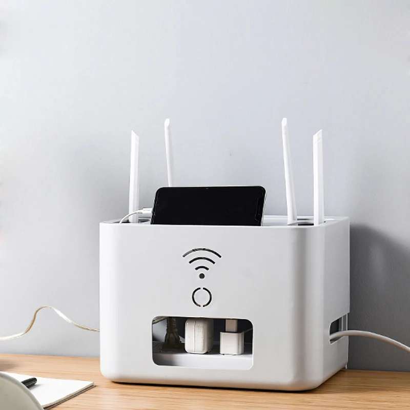 Новый ящик для хранения Wi Fi роутера настенное крепление кабеля питания розетки