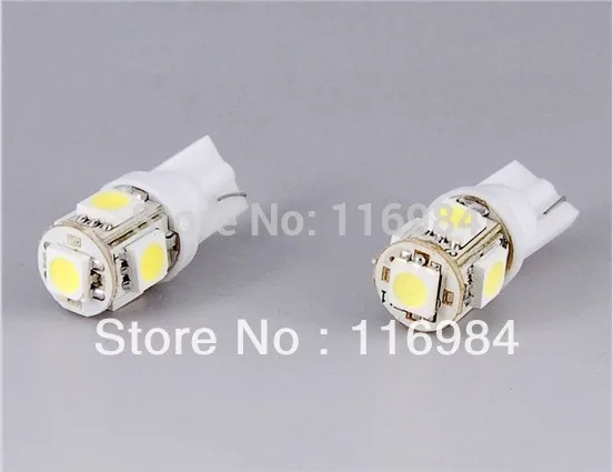 2 шт./лот x W5W T10 5050 5 SMD светодиоды белый синий красный зеленый свет боковой