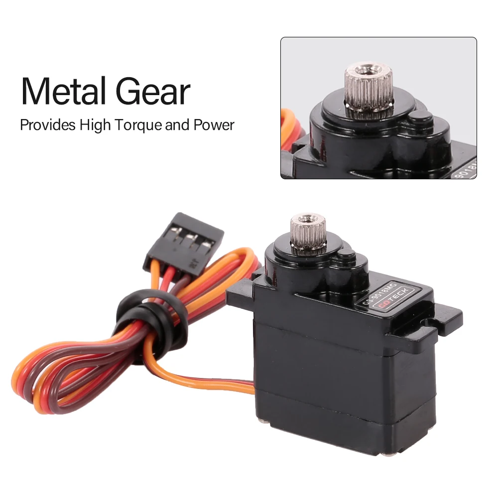 GOTECK GS9018MG металлический редуктор Микро Аналоговый сервопривод для rc вертолет на