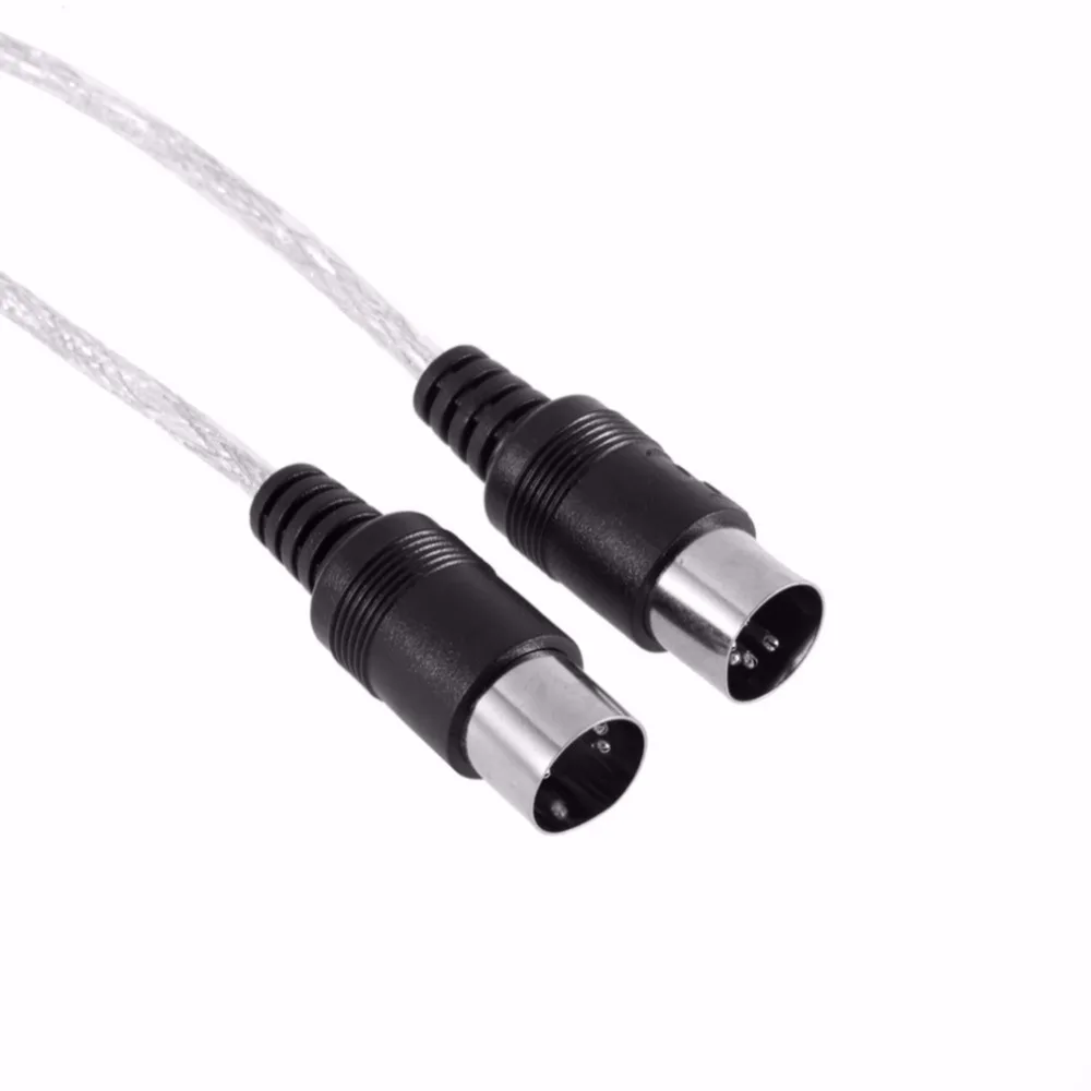 USB в MIDI кабель конвертер для музыкальной клавиатуры адаптер шнур с светодиодный