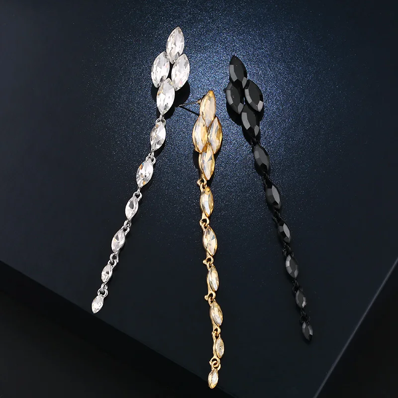 Женские серьги-подвески FLOLA свадебные серьги с кристаллами и стразами