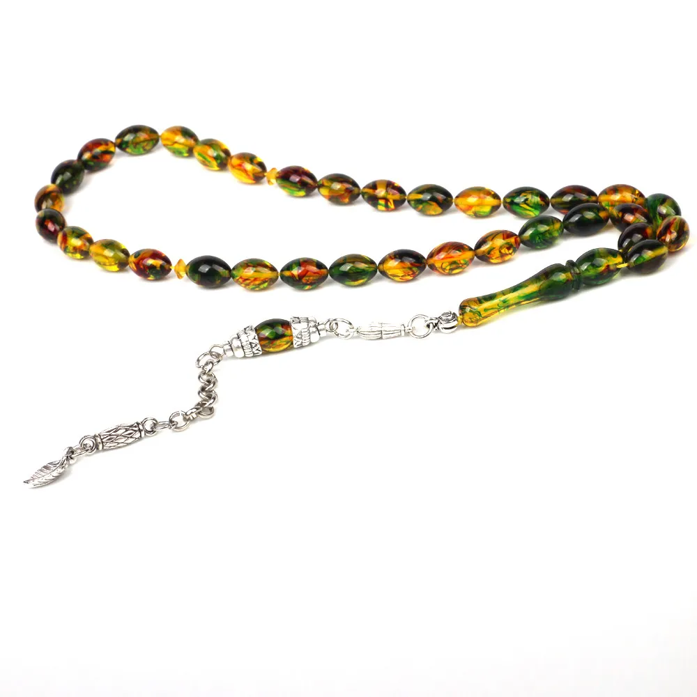 Tasbih магазин смолы янтарные Молитвенные Четки из бусин tesbih Мусульманский