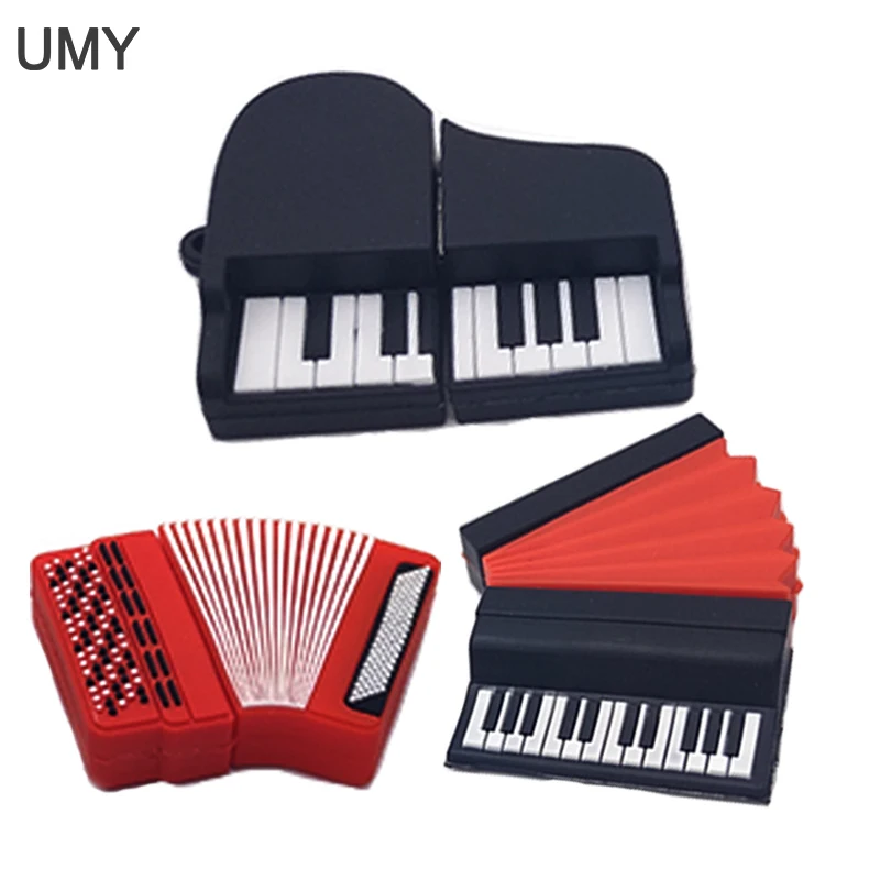 Флэш-накопитель в виде мультипликационных музыкальных инструментов карта