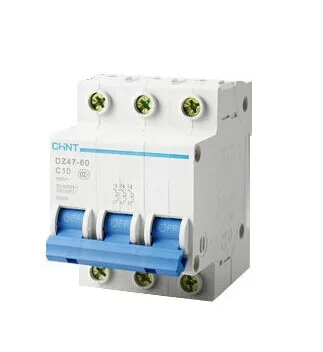 Миниатюрный автоматический выключатель низкого напряжения CHINT MCB NB1-63 3P модульный