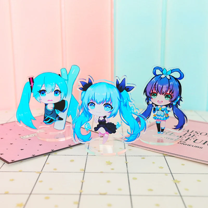5 шт./компл. аниме меч искусство онлайн брелок Модель Дата живой Hatsune Miku акриловое
