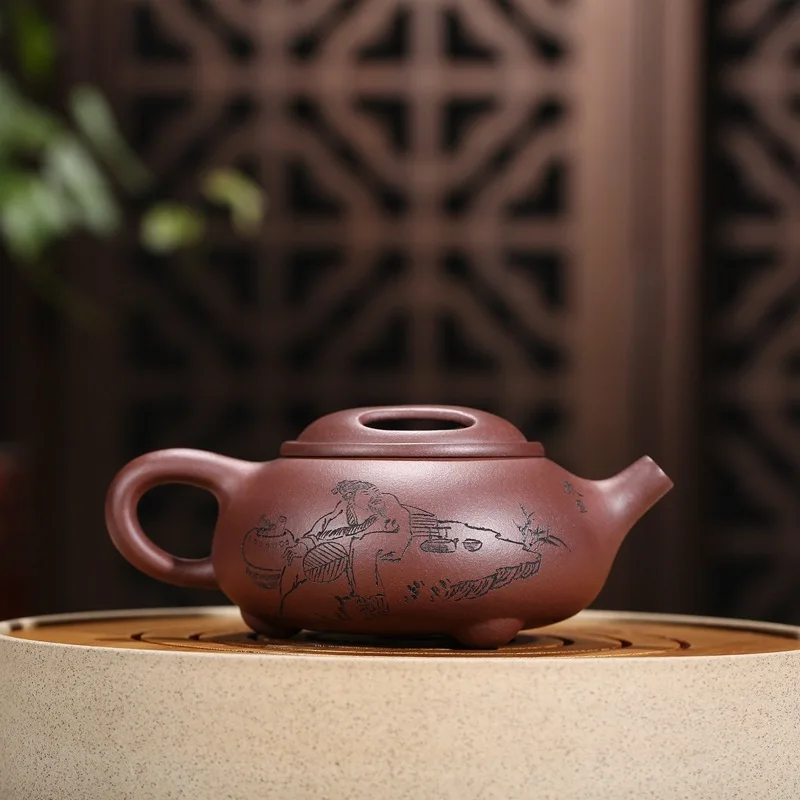 Yixing фиолетовый песок Teaware Raw Mine старая фиолетовая грязевая коровья крышка Shihu