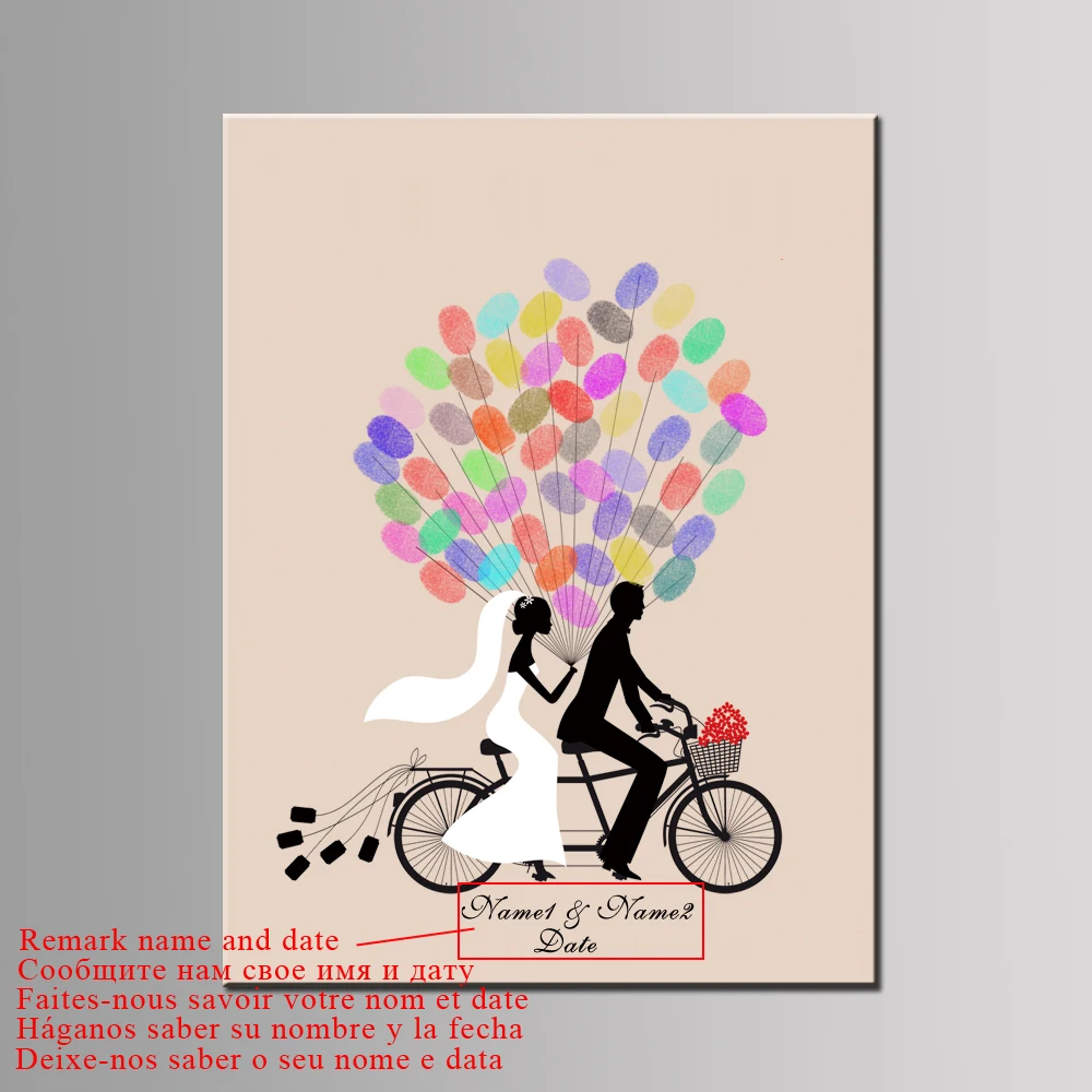 Пользовательское имя Дата Свадьба Гостевая книга креативное свадебное