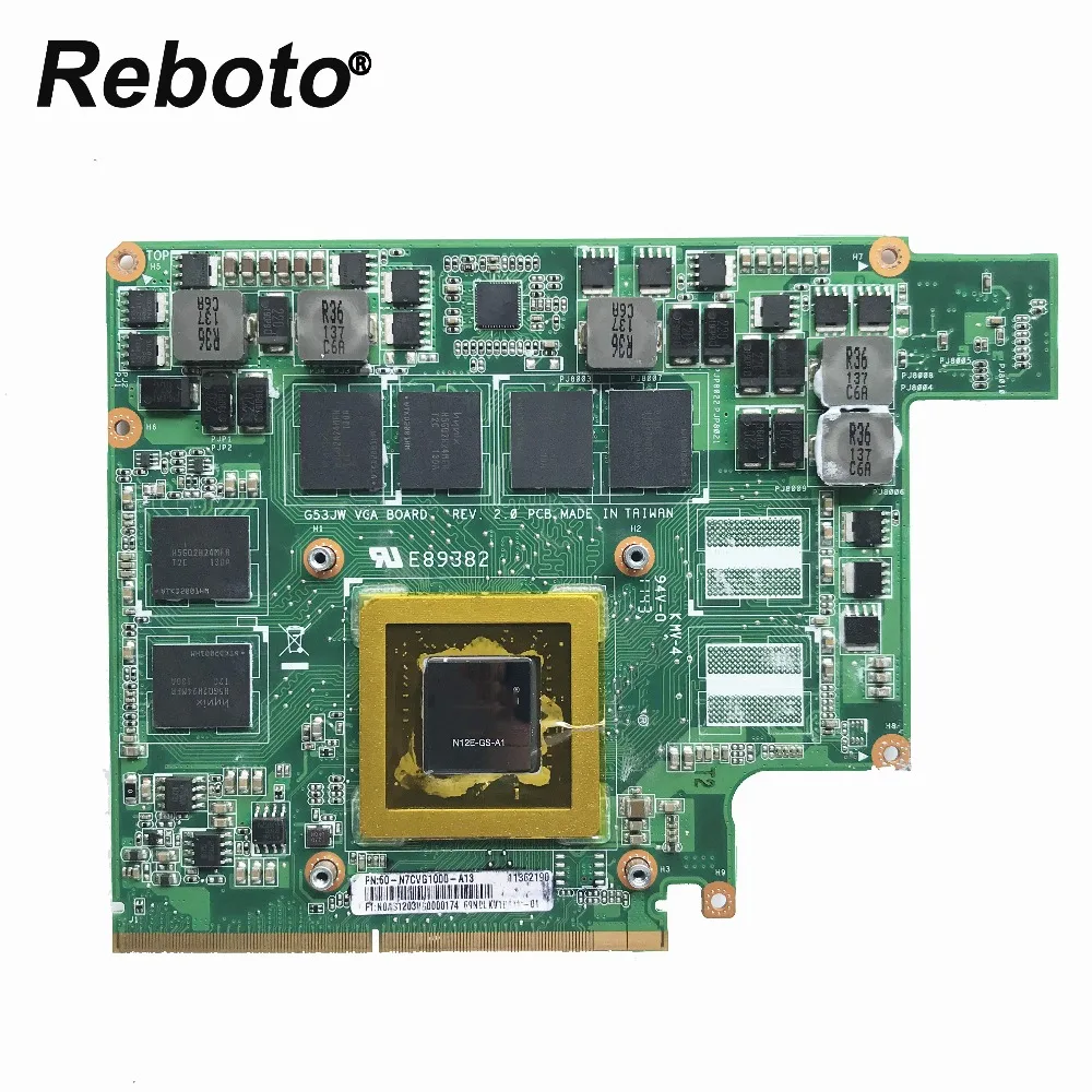 Видеокарта для Asus G53SW G53SX G53JW VGA графическая карта GTX 560M 2 Гб Φ DDR5 100% протестирована