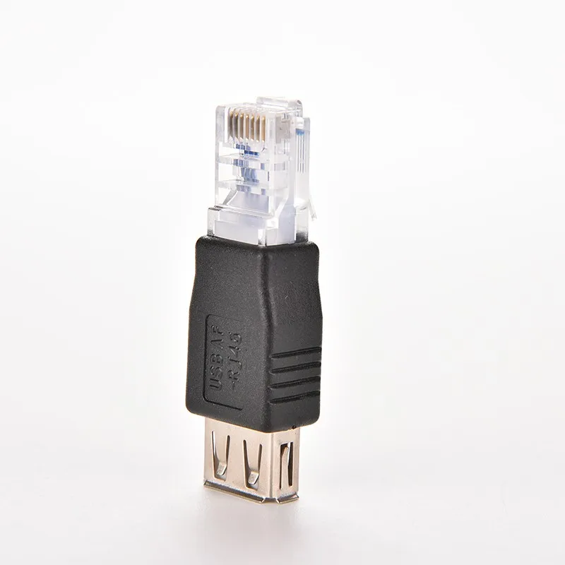 2 шт. Переходник Plug RJ45 мужской разъем к USB 2.0 типа A женский адаптер коннекторный кабель сети ноутбука Ethernet-конвертер.