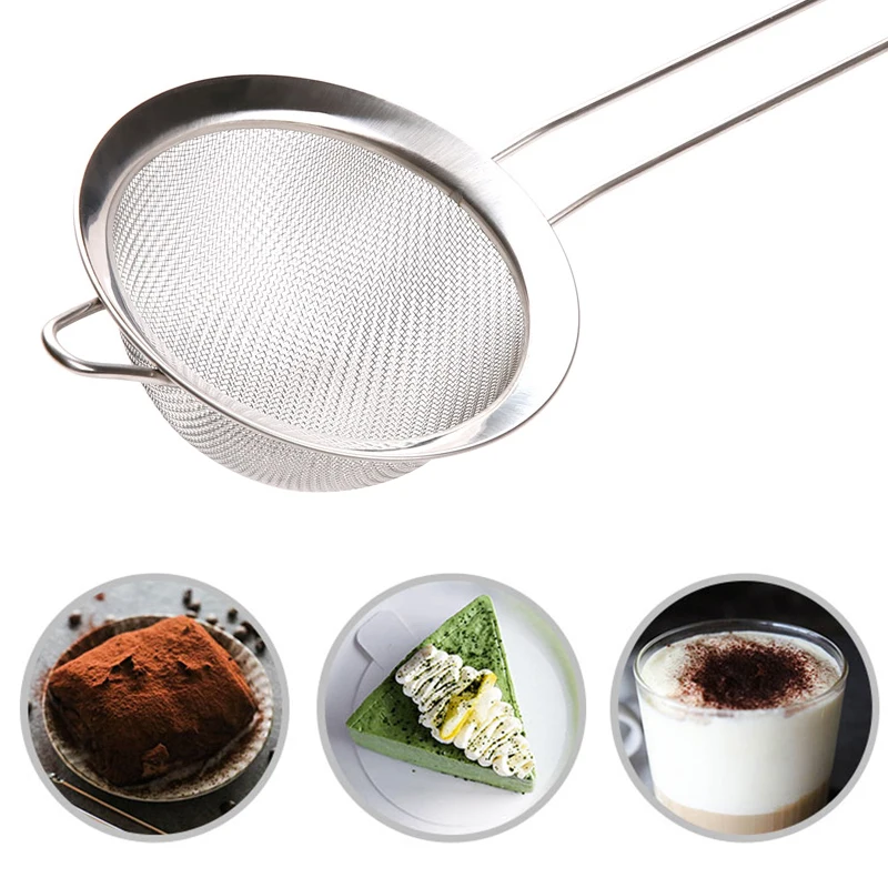 FHEAL ситечко для муки из нержавеющей стали ручка фильтра глазурь выпечки сахара