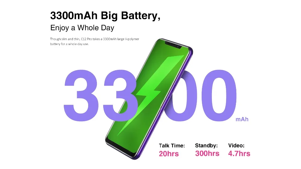 Oukitel C12 Pro 4G 6,1" 19:9 Android 8,1 Face ID 2 Гб ОЗУ 16 Гб ПЗУ 3300 мАч мобильный телефон MT6739 четырехъядерный смартфон с отпечатком пальца
