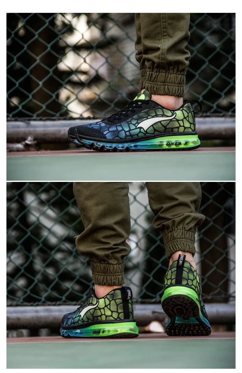 ONEMIX running shoes men's air shoes breathable outdoor sports light buffer walking shoes professional sports shoes size 39-47