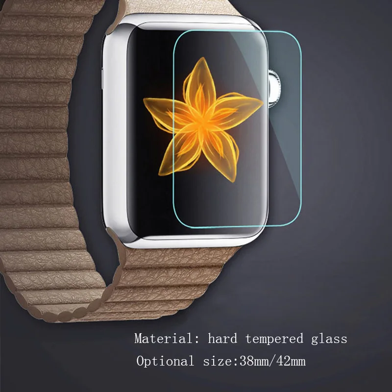 Ультратонкая защитная пленка из закаленного стекла для Apple Watch Series 1 2 3 размера 38