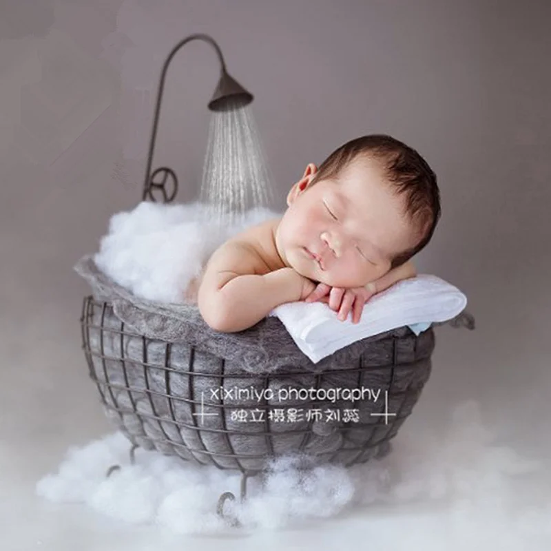 Детская фотостудия позирующая фотография Реквизит Infantile Shoot Pod железная корзина
