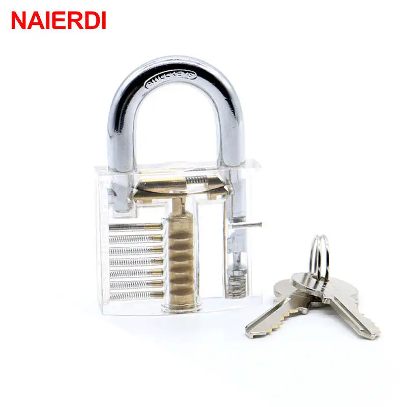 only White Lock NAIERDI практика замок с сломанной для удаления ключа фиксатор крючков комплект слесарный ключ ряд инструмент для натяжения экстрактор комплект мебельная фурнитура - Цвет: only White Lock