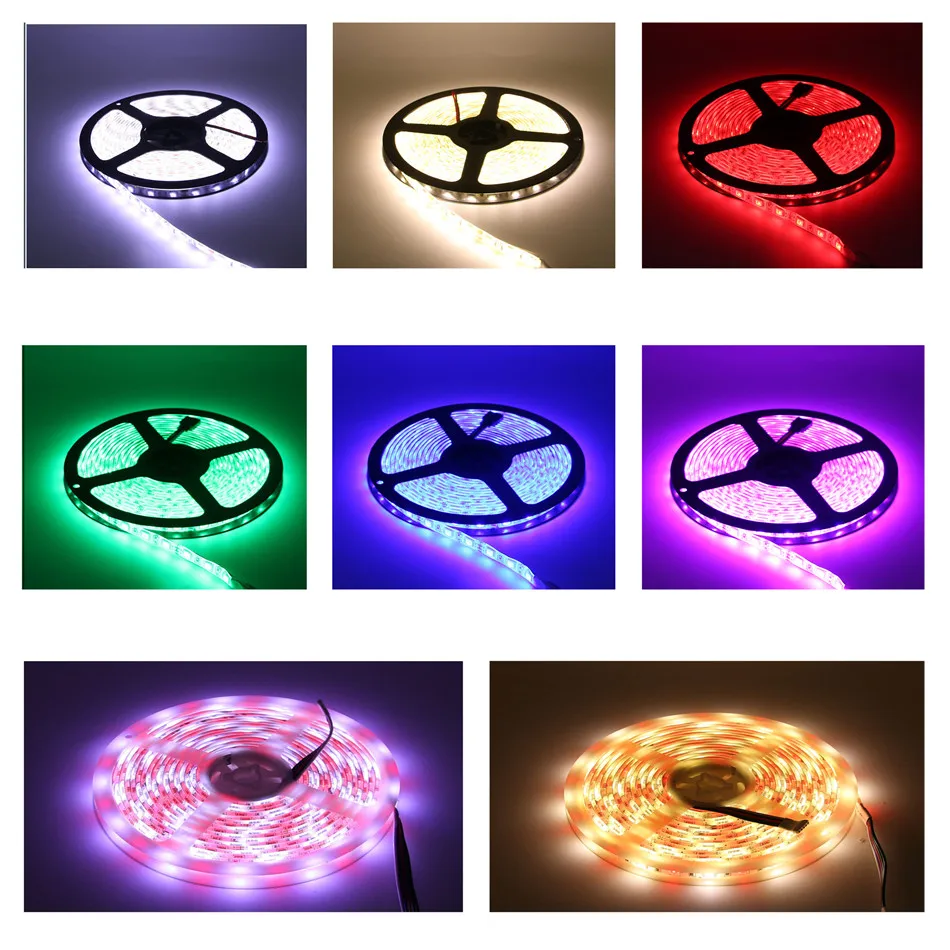 DC12V RGBW RGB Светодиодная лента 5050 водонепроницаемый гибкий светодиодный светильник
