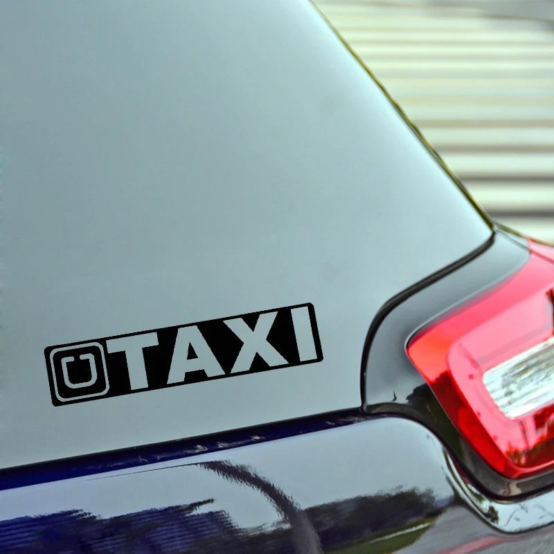 YJZT 16*3.6CM &quotU TAXI&quot Fashion Vinyl Letters Decals Car Sticker Black/Silver Car-styling S8-1670 | Автомобили и мотоциклы
