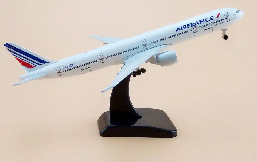 16 см модель самолета Боинг 777 Air France самолет авиакомпании B777 металла