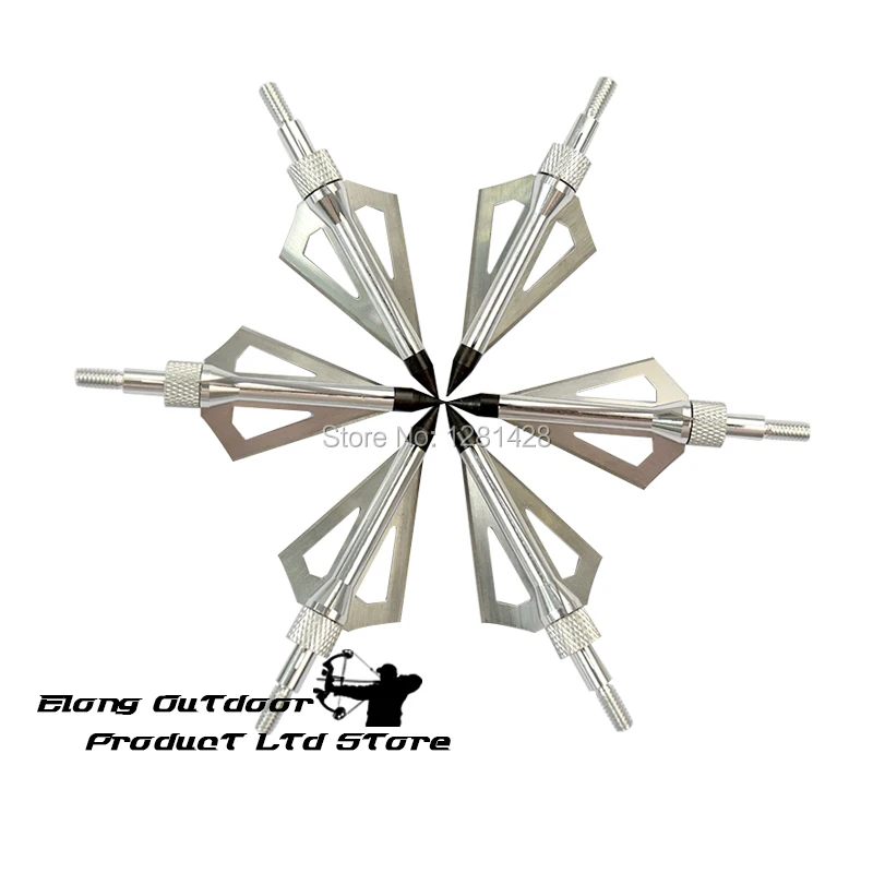 12 шт. охотничьи стрелы для стрельбы из лука 100 гр 3 лезвия охота зверь блочный лук