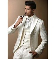 handsome groomsmen embroidery groom tuxedos mens wedding dress man jacket blazer prom dinner jacketpantstievest a01
