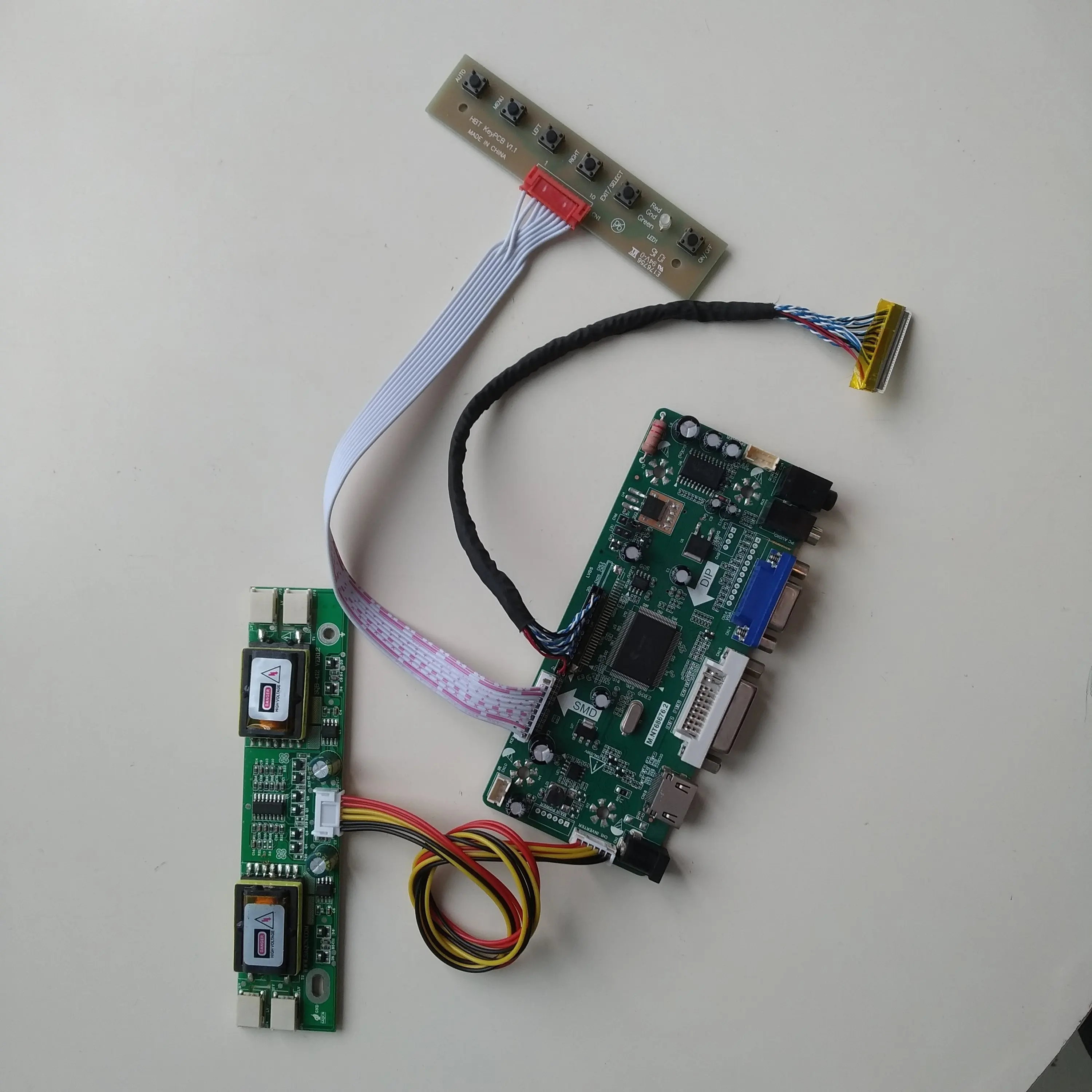 DVI M.NT68676 4 лампы плата контроллера аудио ЖК дисплей LVDS комплект для солнечной