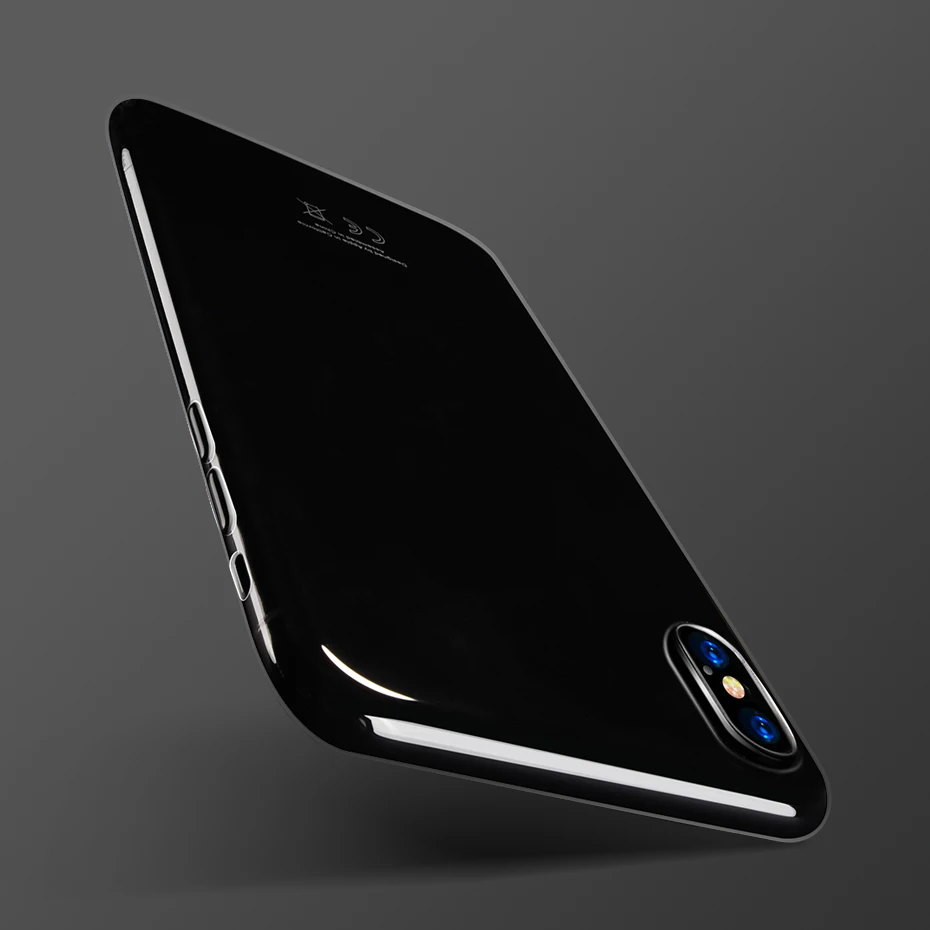 НОСО Прозрачный Мягкий TPU Чехол для iPhone X случай защитный чехол ультра тонкий