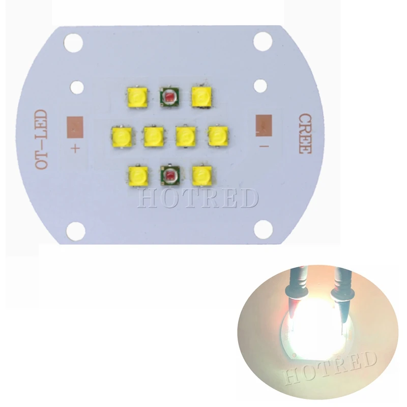 Cree 30 Вт 50 Вт 60 Вт CREE XTE высокомощный светодиодный Диод с высоким коэффициентом цветопередачи термоэлектрический разделительный медный PCB светильник для наводнения растительный светильник