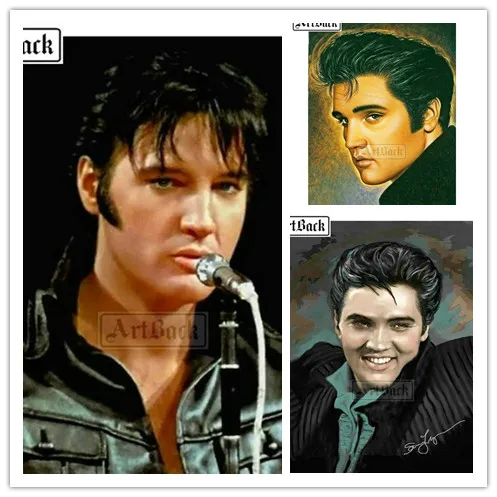 Полноразмерная/круглая Алмазная 5d картина сделай сам Elvis Presley вышивка крестиком 3D