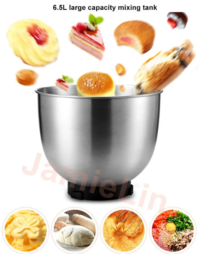 220 В многофункциональный Электрический миксер для теста взбиватель яиц 6.5л Коммерческая Соковыжималка Блендер кухонный мясорубка машина