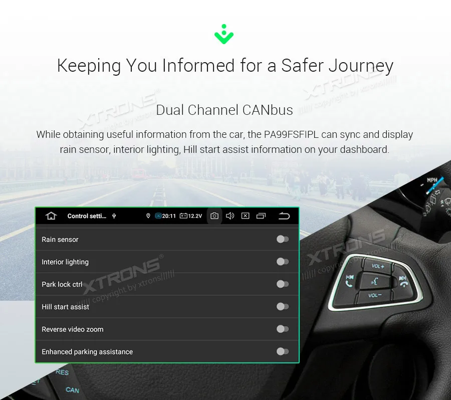 XTRONS 9 ''Android 0 Автомобильный мультимедийный стерео плеер для Ford Focus 3 III 2012 2017