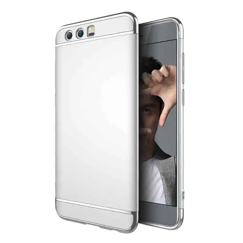 silver Чехол для Huawei Honor 9, роскошный защитный чехол для Honor 9, матовый чехол, 3 в 1, Жесткий Чехол для Honor 9, чехол 5,15 '', Coque Fundas, чехол - Цвет: silver