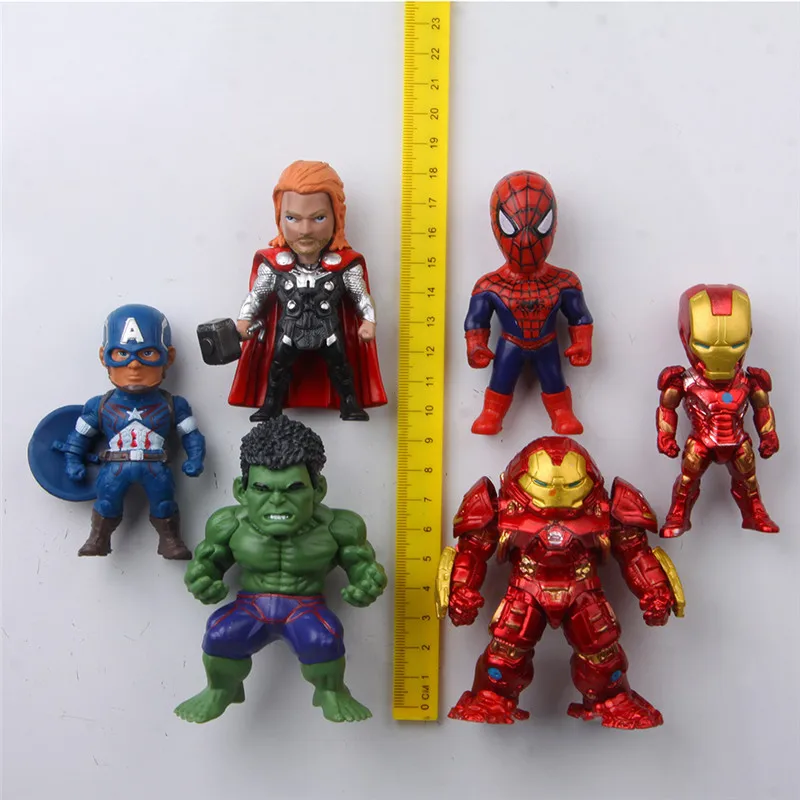 6 шт./лот marvel legends Аниме фигурки магниты на холодильник отличное качество аниме